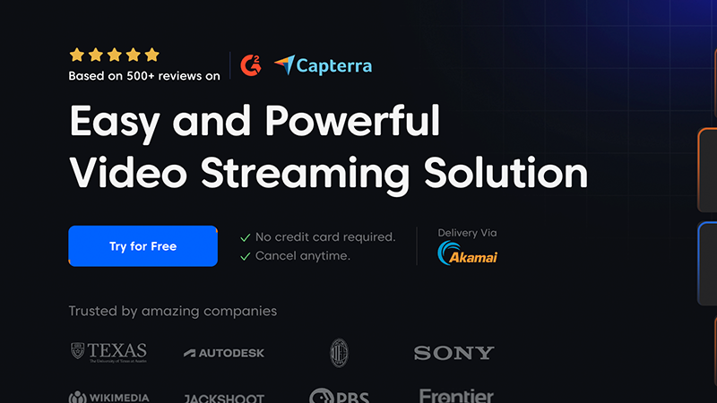 Castr Restreaming Dashboard